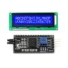 LCD 1602 Display Module with I2C Interface Adapter featuring a blue backlight and 16x2 character display, ideal for ESP8266, and DIY electronics projects.