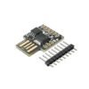 Digispark ATtiny85 USB development board microcontroller module with onboard USB connector and compact PCB design.