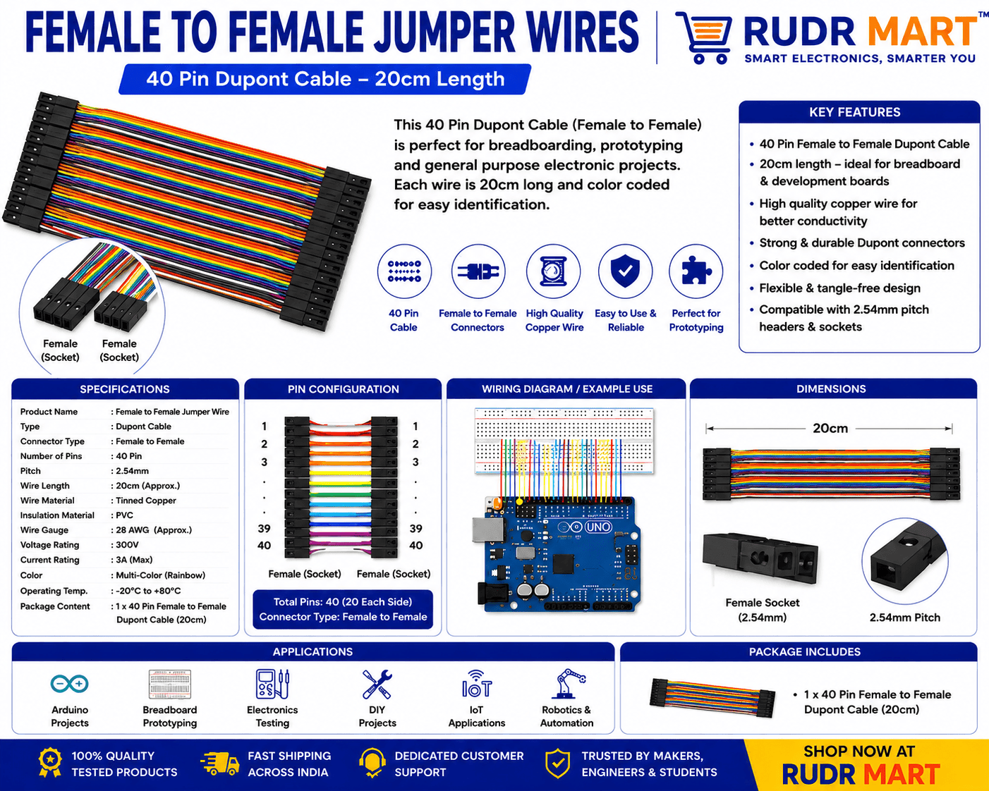 Female to Female Jumper Wire - Image 9