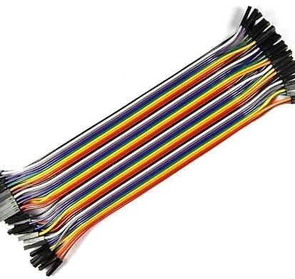 Rudr Mart 20cm Jumper Wire 40-Pin Female to Female Connector Set for Breadboard,