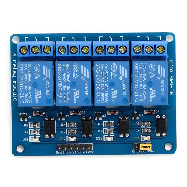 4 Channel 5V Relay Module Board