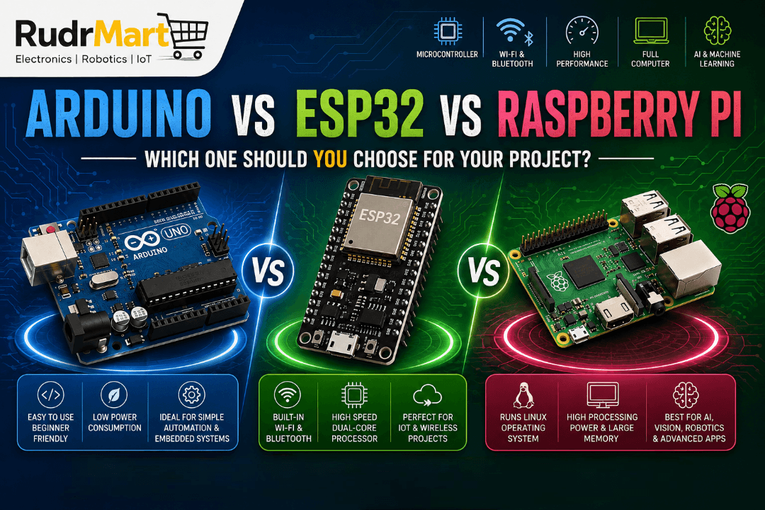 Arduino vs ESP32 vs Raspberry Pi: Which One Should You Choose for Your Project?