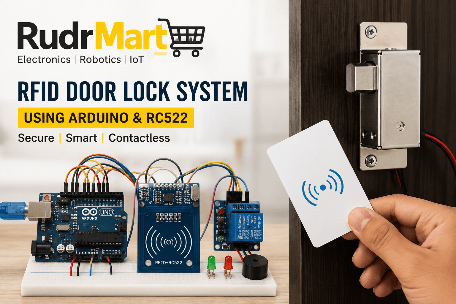 How to Build an RFID Door Lock System Using Arduino & RC522 (Complete Guide)