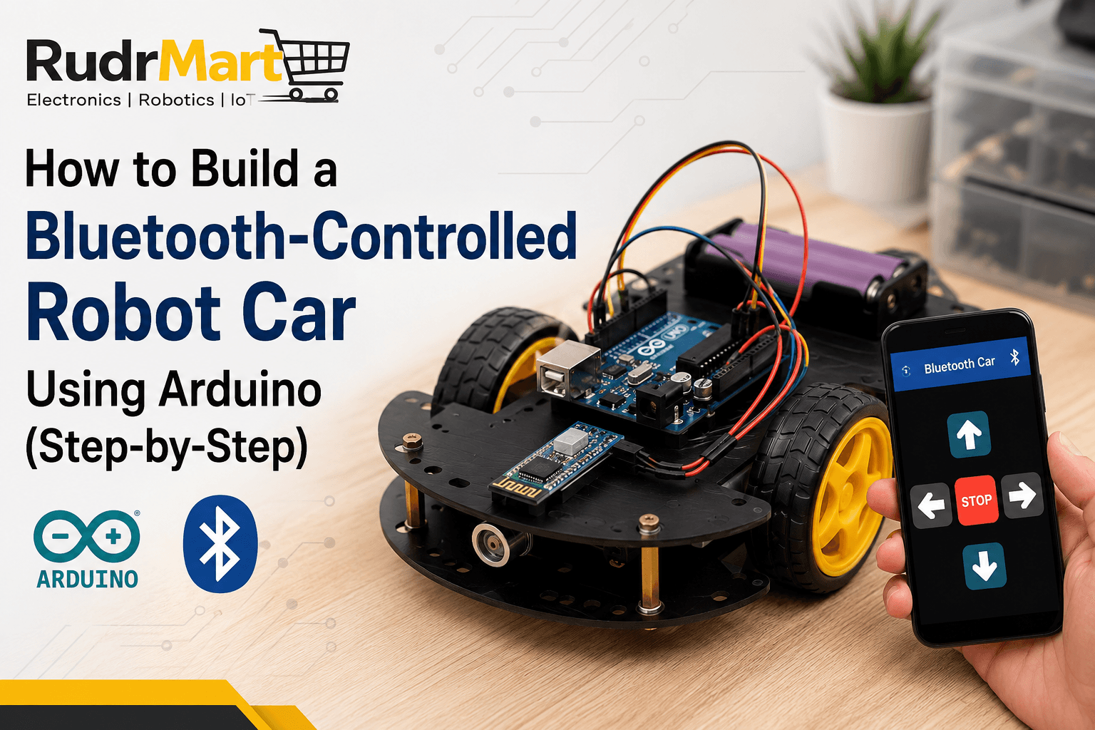 How to Build a Bluetooth-Controlled Robot Car Using Arduino (Step-by-Step)