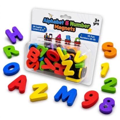 Magnetic Alphabet & Number Magnets for Kids